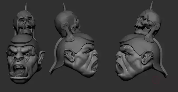Two Head Orc basemesh