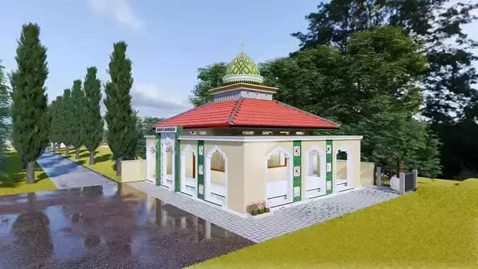 little Mosque or mushola islam prayer room 