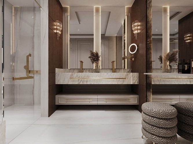 Bathroom by FGM 3D model