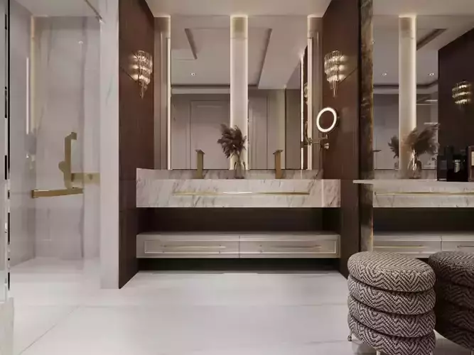 Bathroom by FGM 3D model