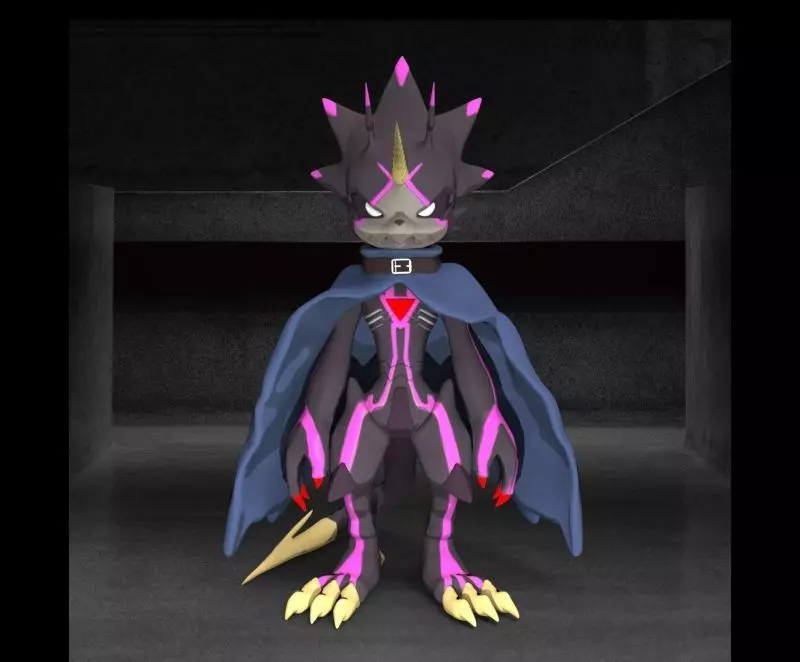 Digimon Ghost Game GulusGammamon 3D print model_0