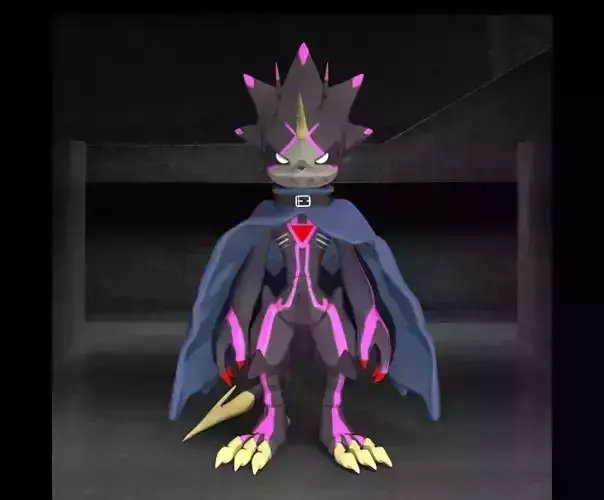 Digimon Ghost Game GulusGammamon 3D print model