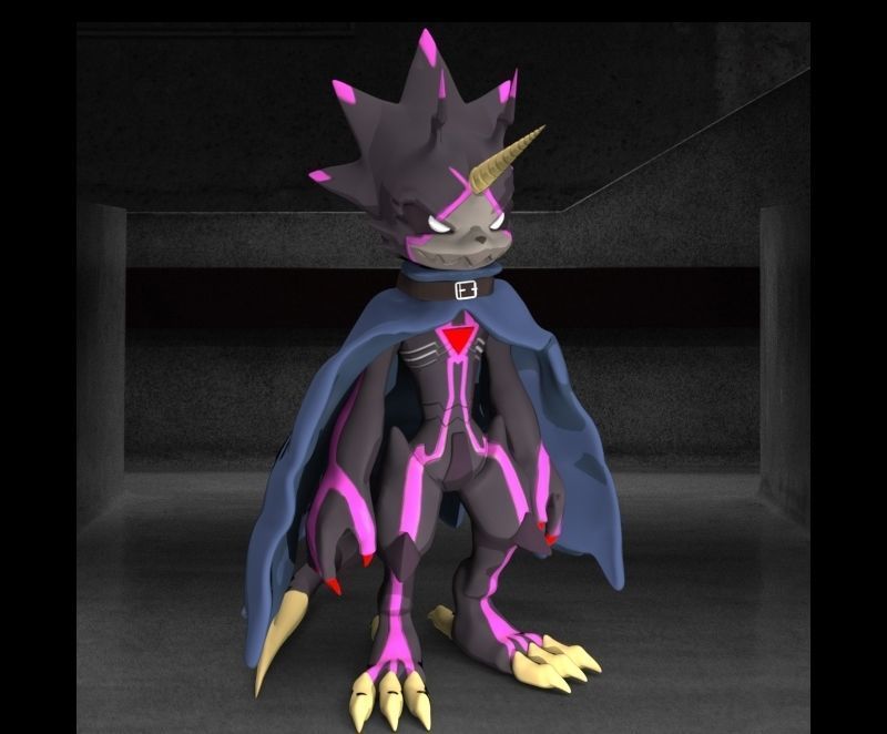 Digimon Ghost Game GulusGammamon 3D print model_2