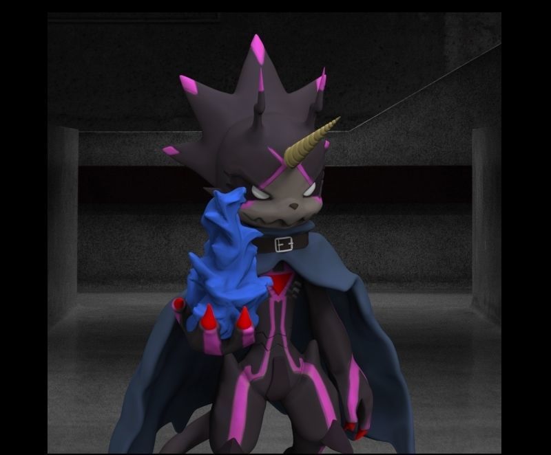 Digimon Ghost Game GulusGammamon 3D print model_15