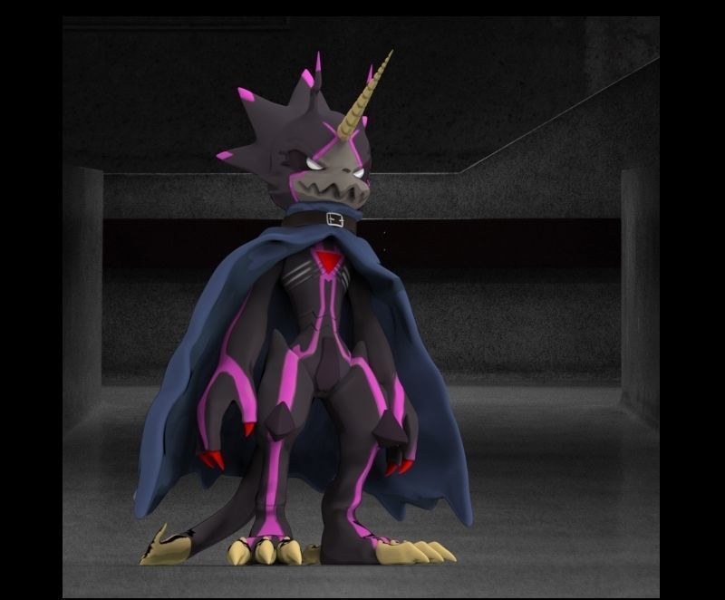 Digimon Ghost Game GulusGammamon 3D print model_14