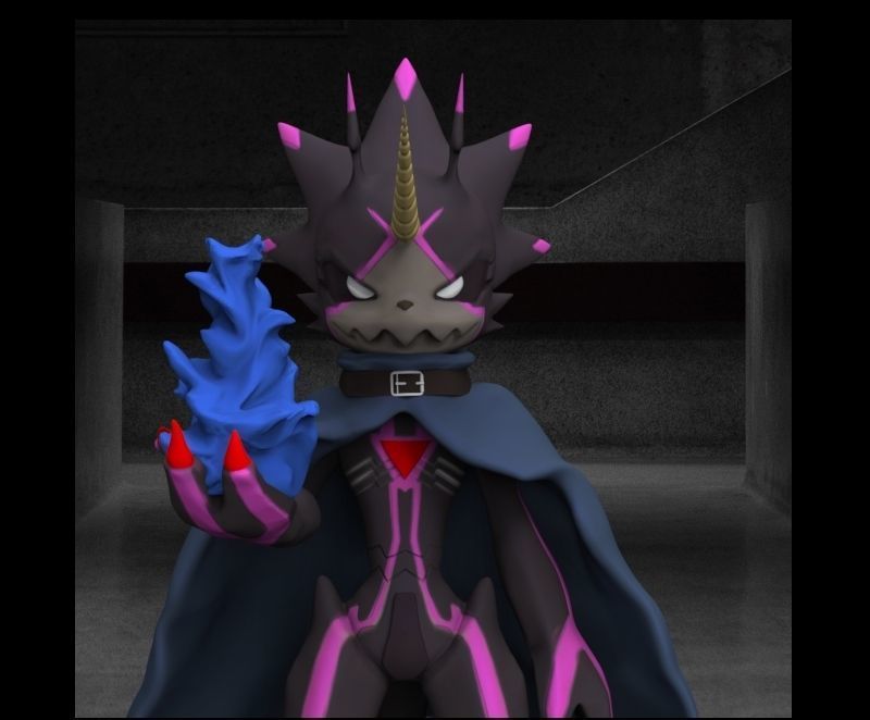 Digimon Ghost Game GulusGammamon 3D print model_5