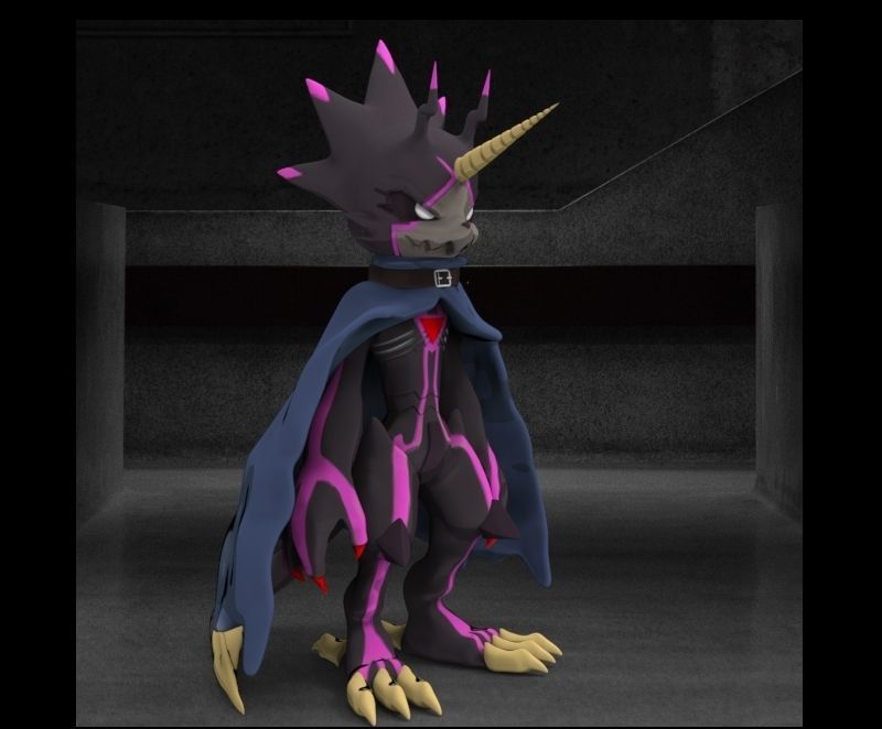 Digimon Ghost Game GulusGammamon 3D print model_10