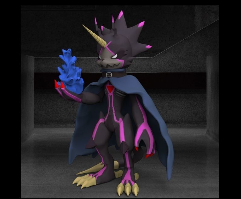 Digimon Ghost Game GulusGammamon 3D print model_18