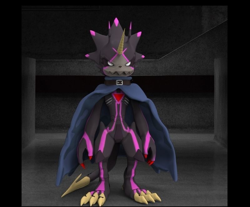 Digimon Ghost Game GulusGammamon 3D print model_8