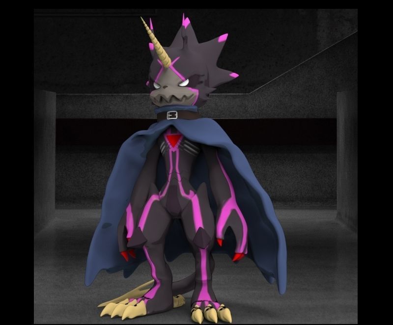 Digimon Ghost Game GulusGammamon 3D print model_12