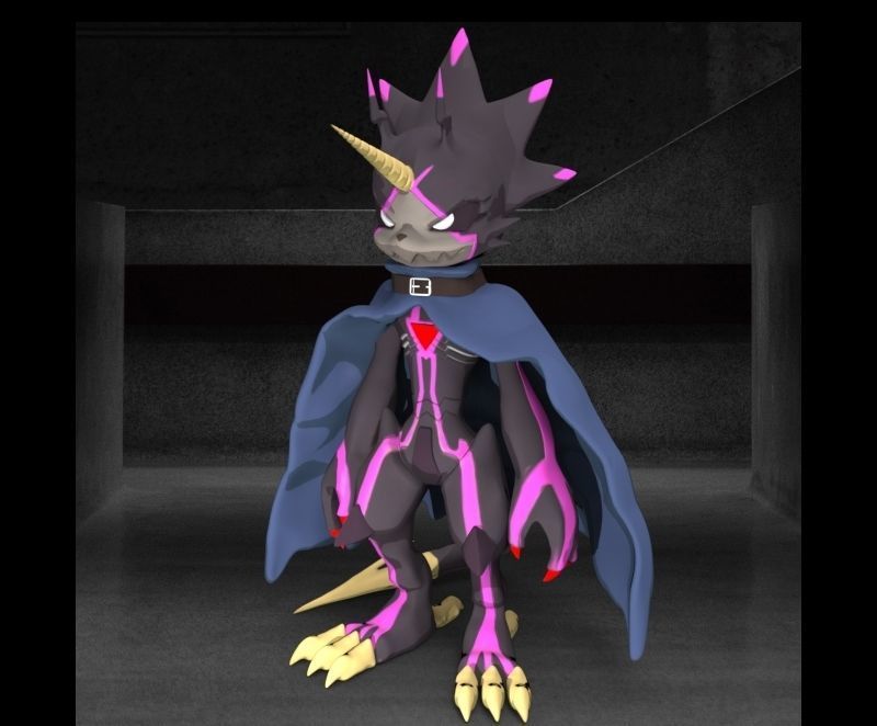 Digimon Ghost Game GulusGammamon 3D print model_3