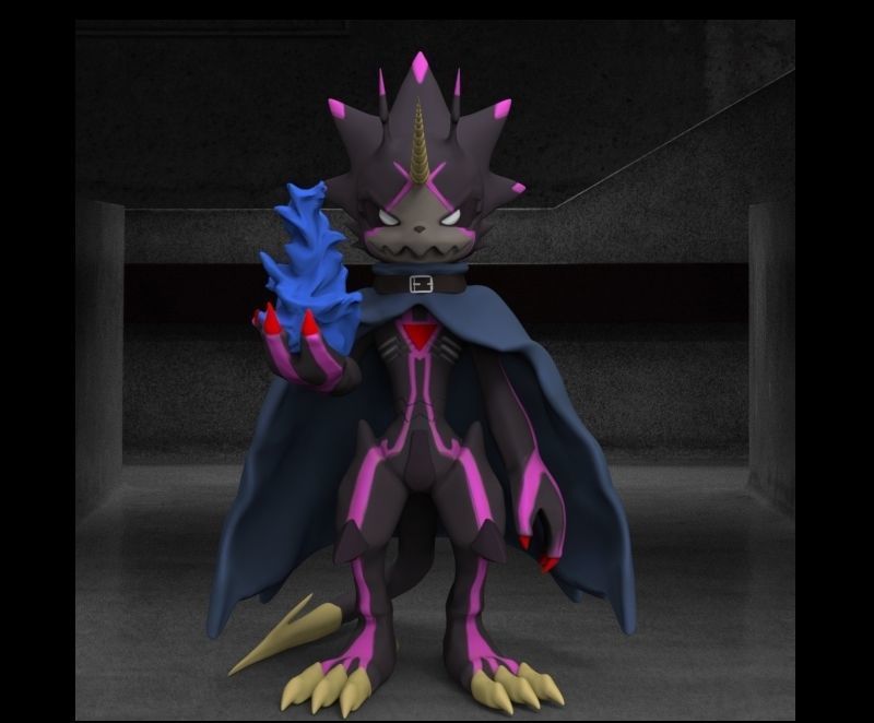 Digimon Ghost Game GulusGammamon 3D print model_1