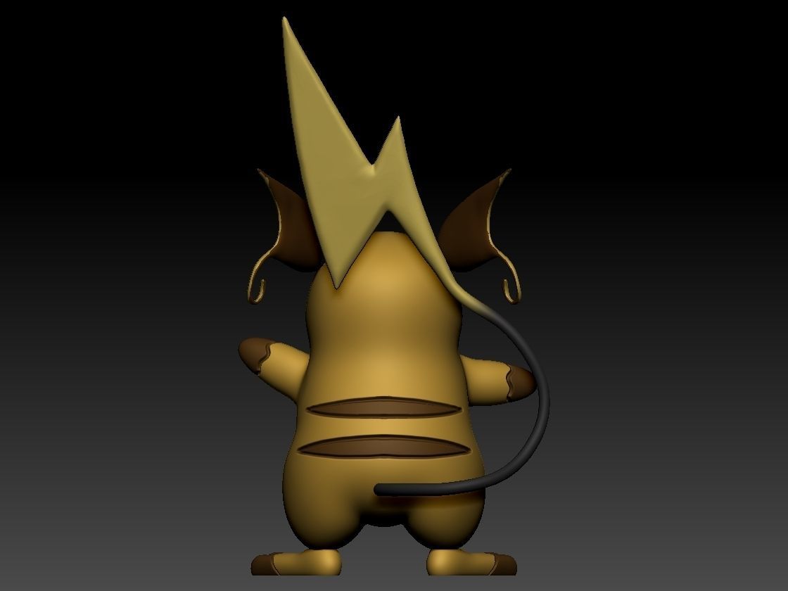 Raichu 3D print model_5