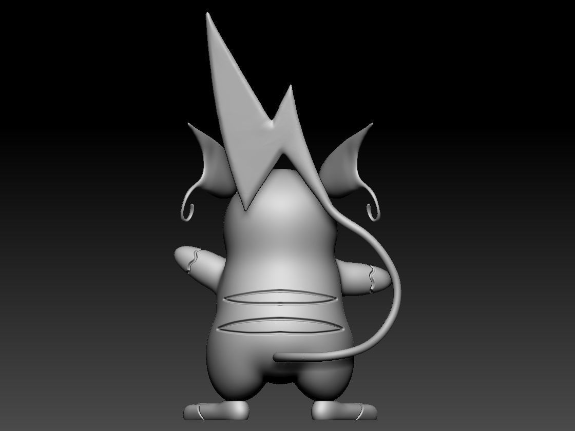 Raichu 3D print model_6