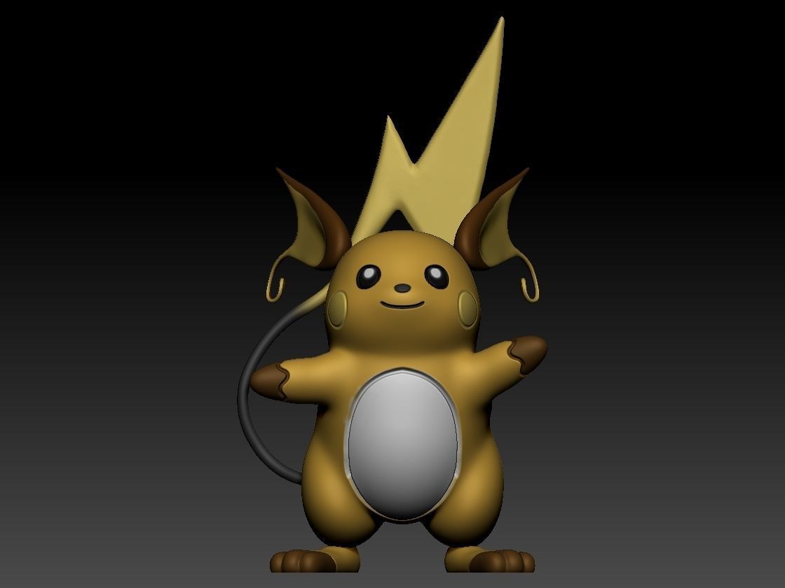 Raichu 3D print model_1
