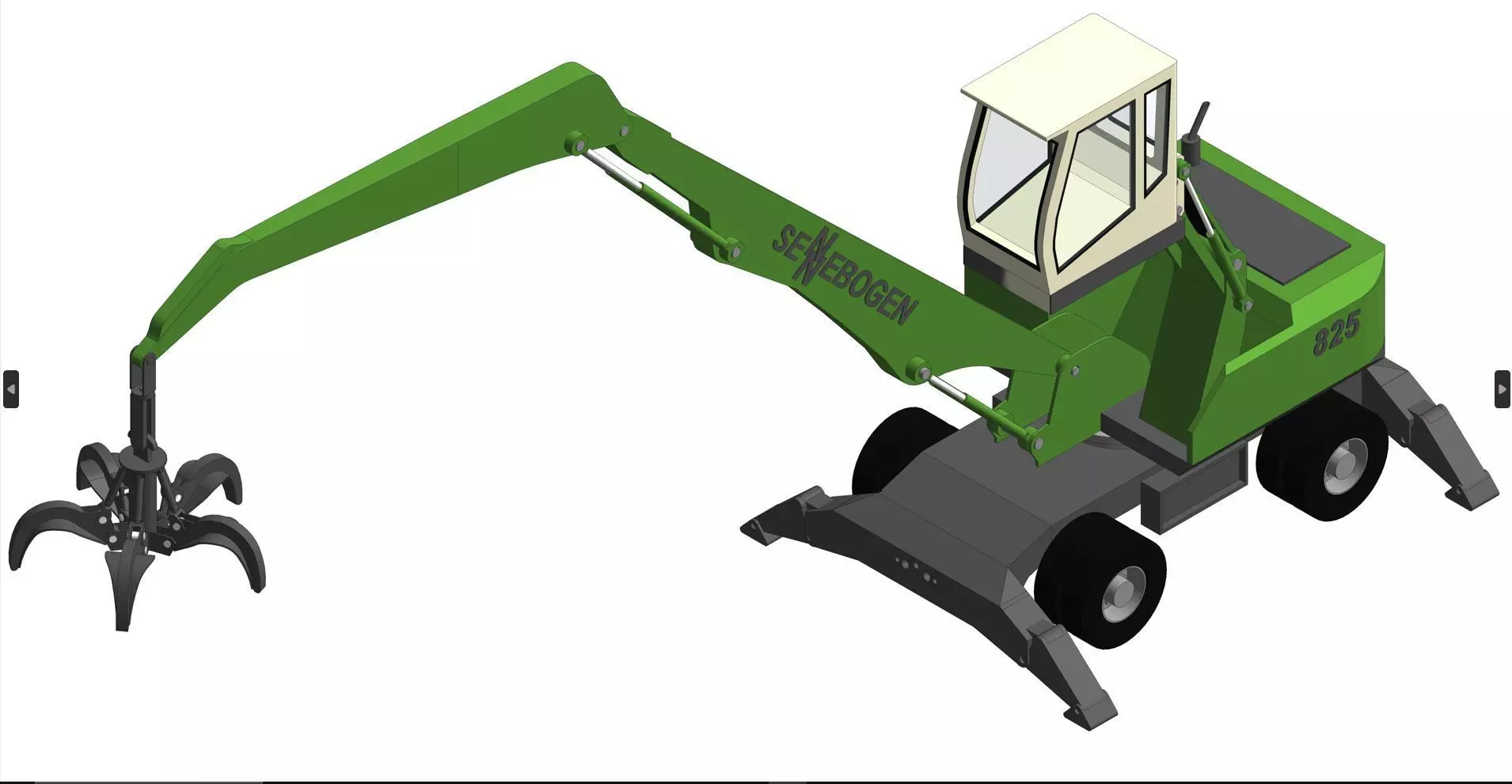 SENNEBOGEN Material Handler-33 Low-poly 3D model