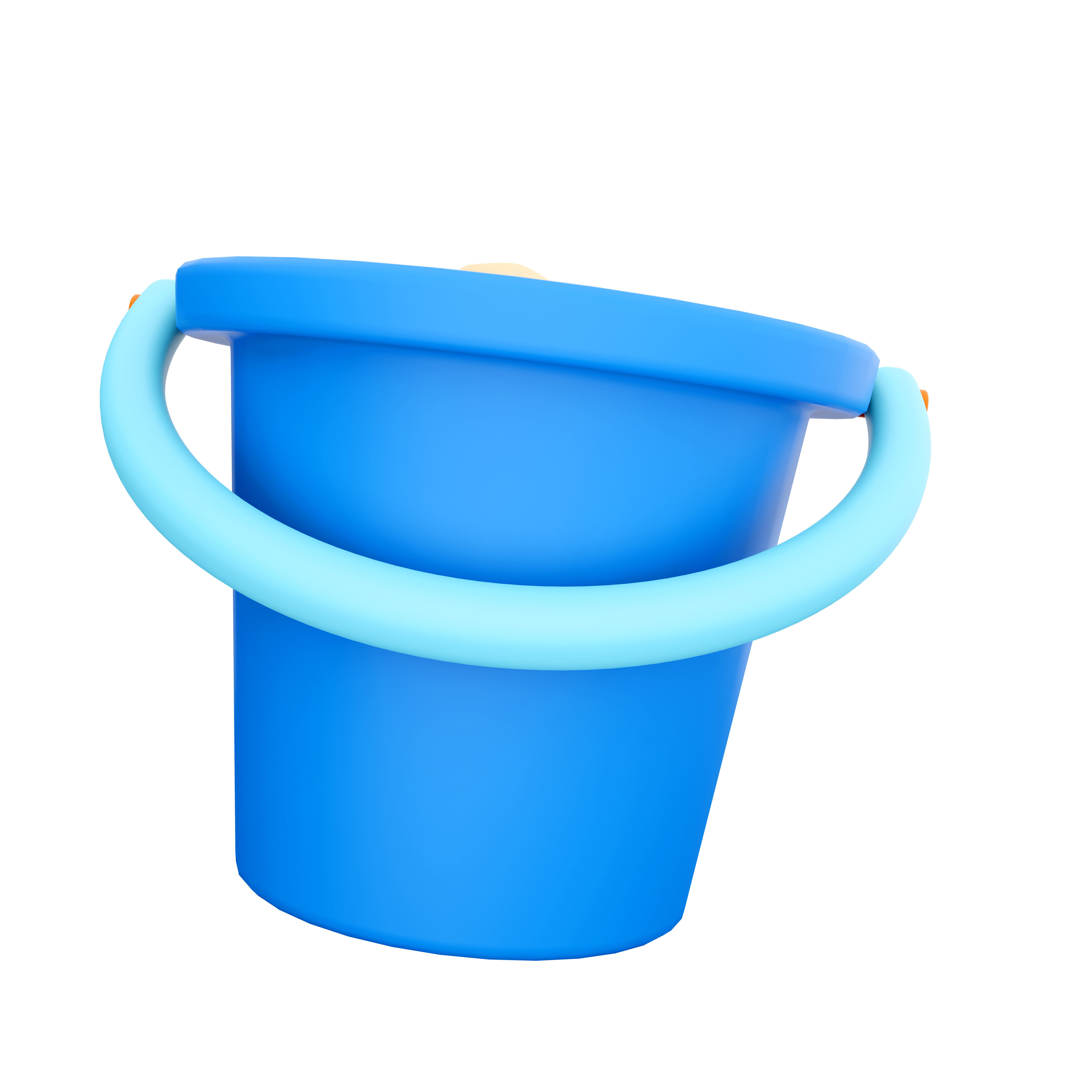 3d Bucket with a sand icon 3D model_5