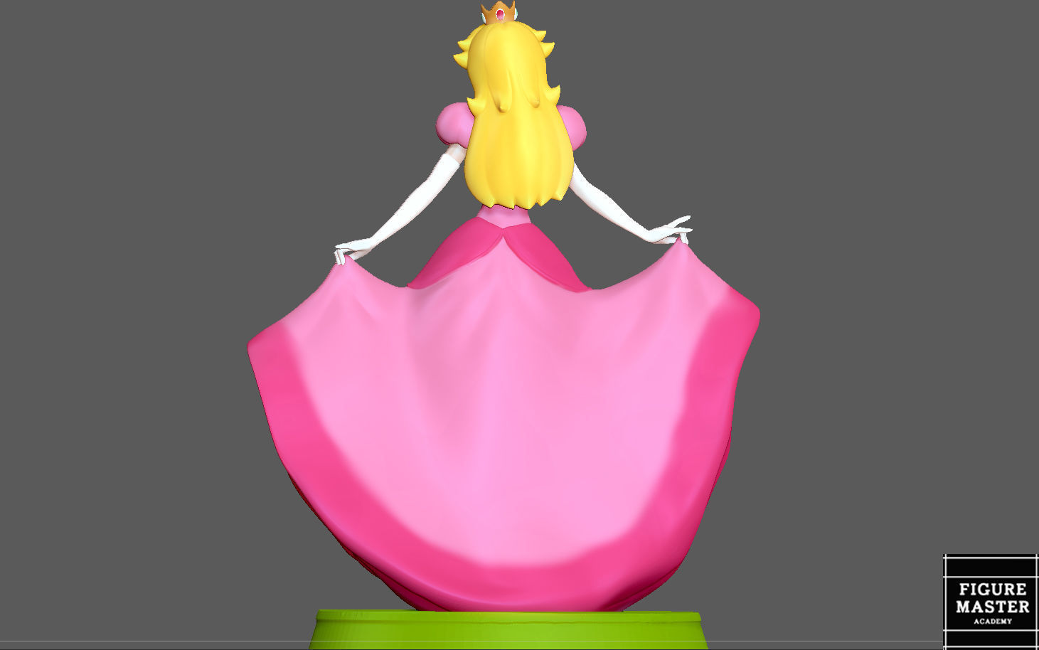 PEACH PRINCESS DISNEY STYLE SUPER MARIO ANIMATION 3D PRINT 3D print model_7