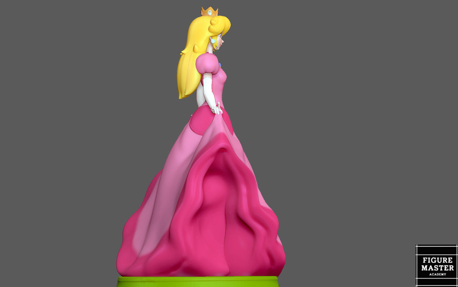 PEACH PRINCESS DISNEY STYLE SUPER MARIO ANIMATION 3D PRINT 3D print model_6