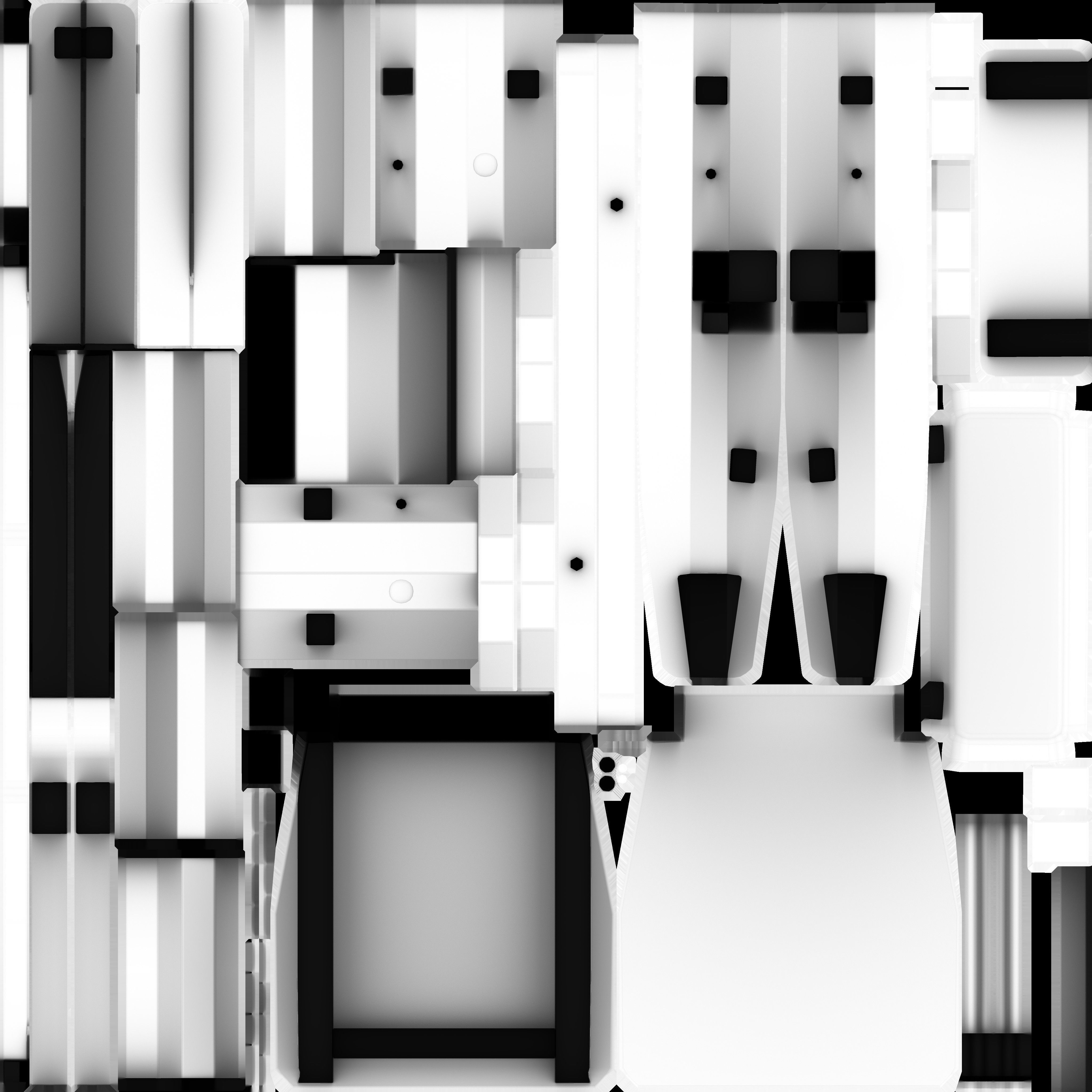 Game Ready Small Wood Chair Low-poly 3D model_12