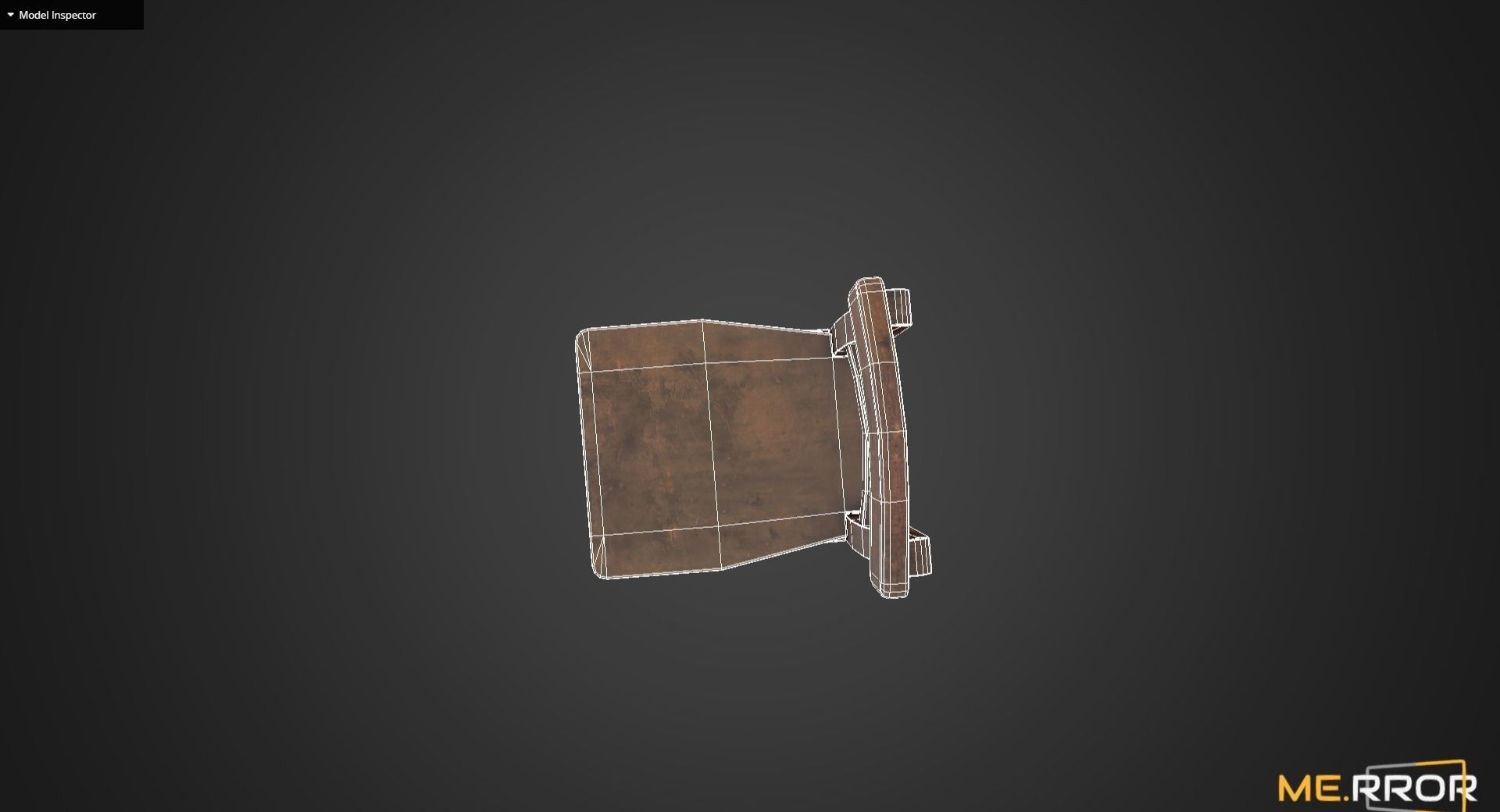 Game Ready Small Wood Chair Low-poly 3D model_8