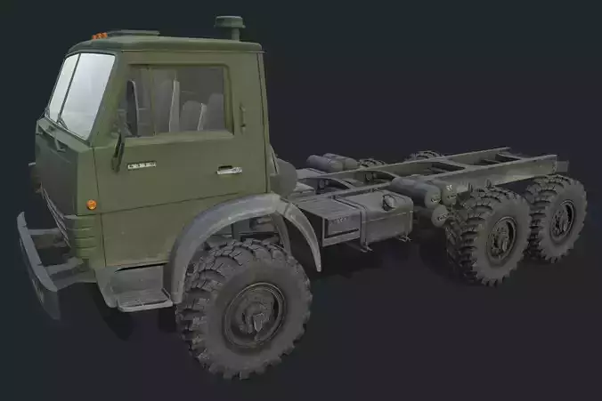 Kamaz 4310 Low-poly 3D model
