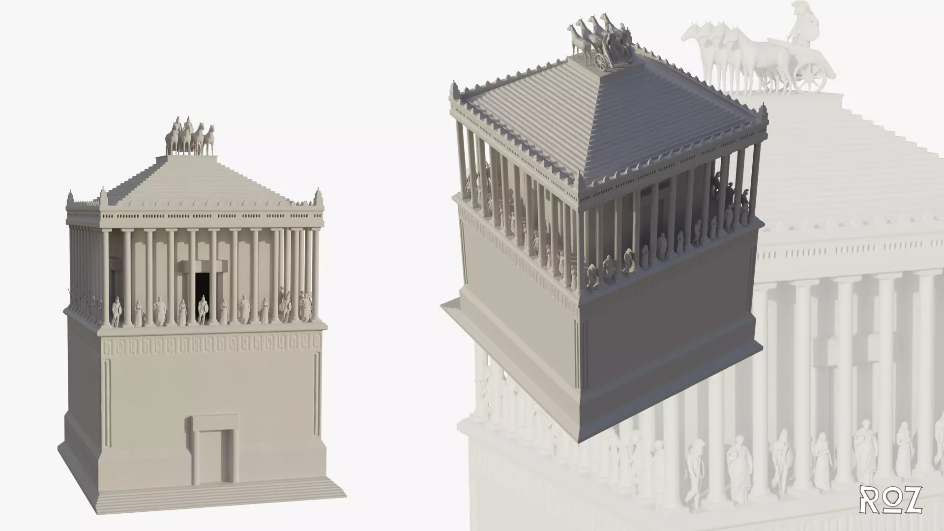 MAUSOLEUM IN HALICARNASSUS 3D print model_0