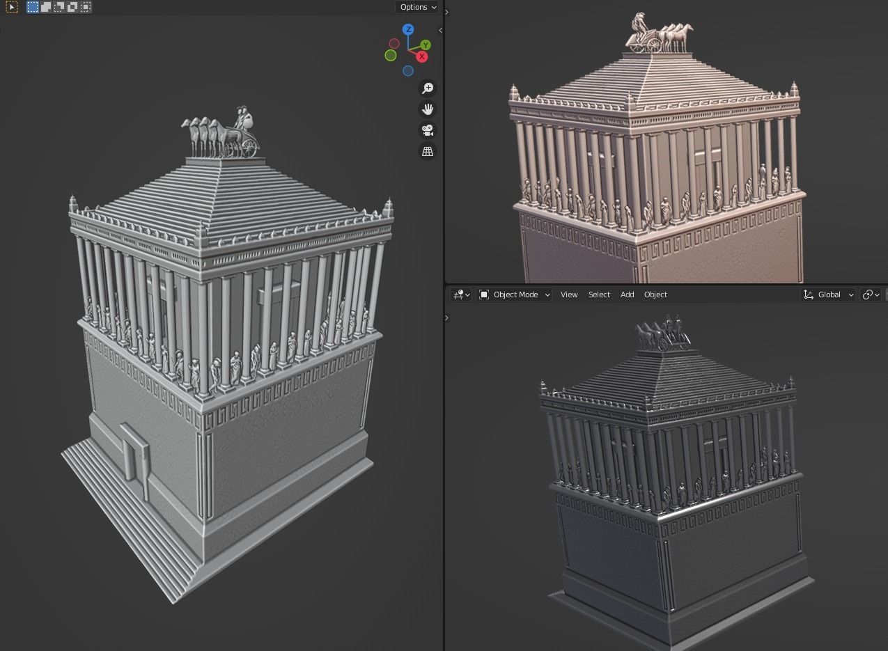 MAUSOLEUM IN HALICARNASSUS 3D print model_4