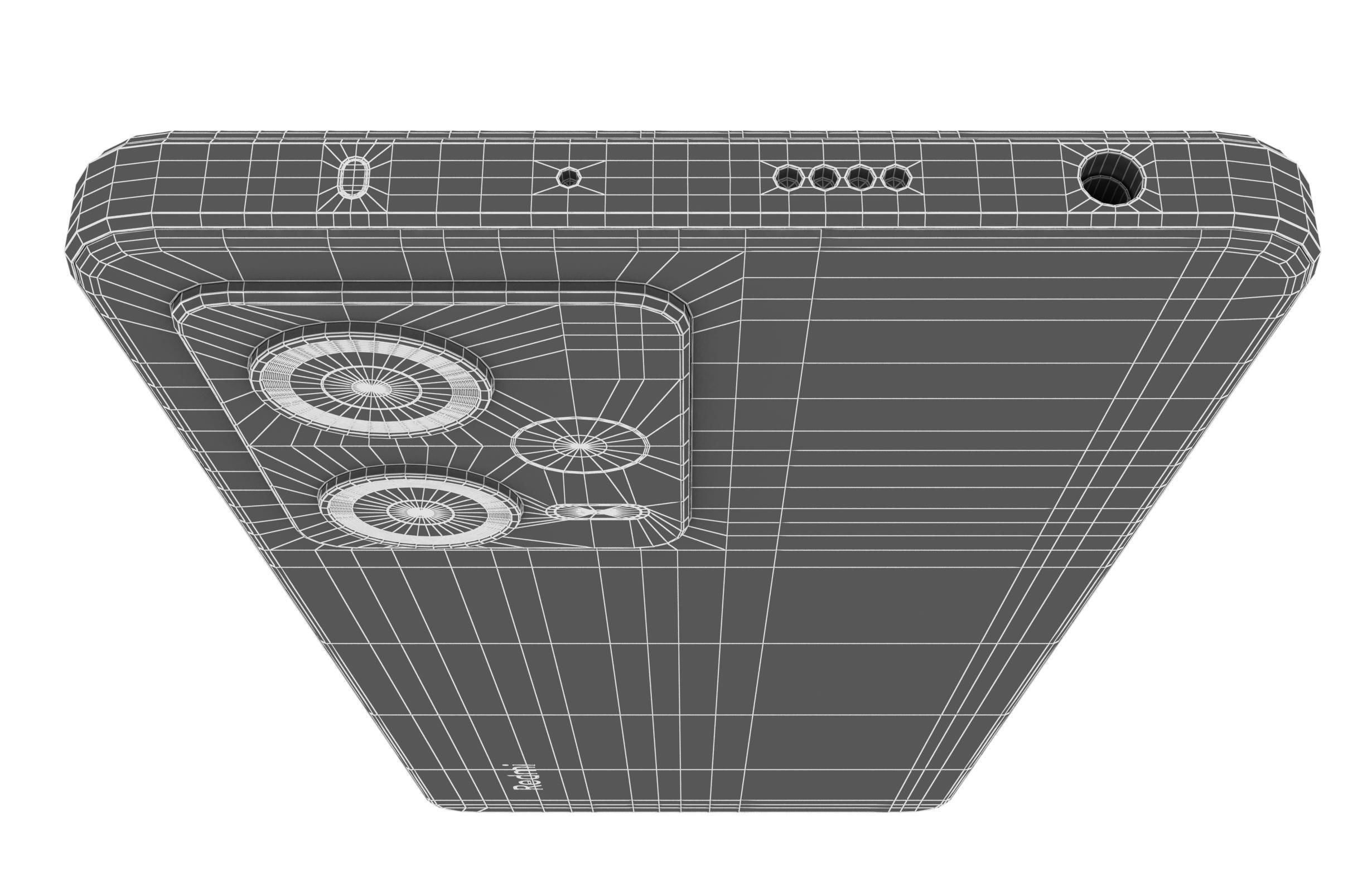 Xiaomi Redmi Note 12 Pro 5G Blue Low-poly 3D model_24