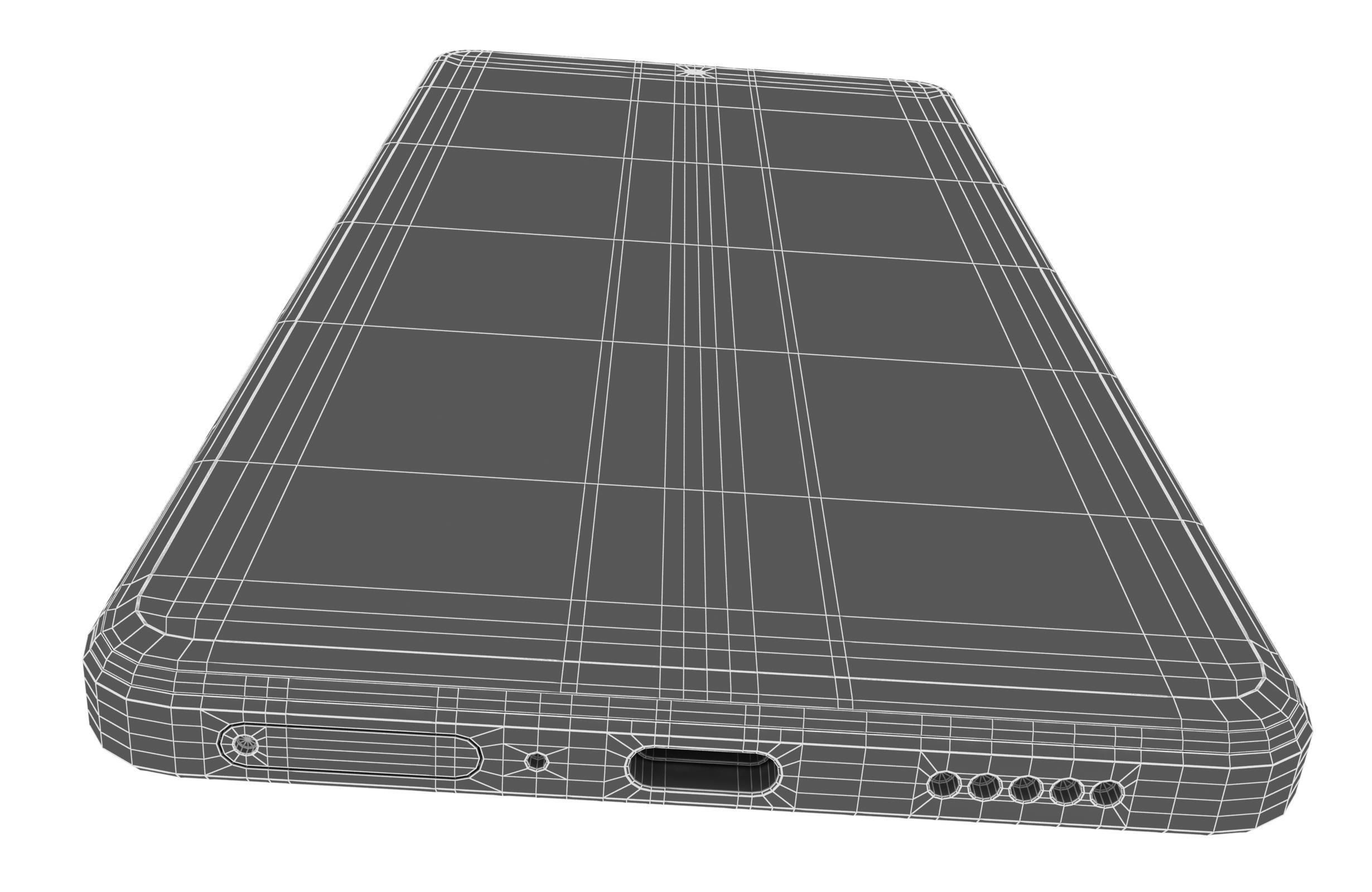 Xiaomi Redmi Note 12 Pro 5G Blue Low-poly 3D model_19