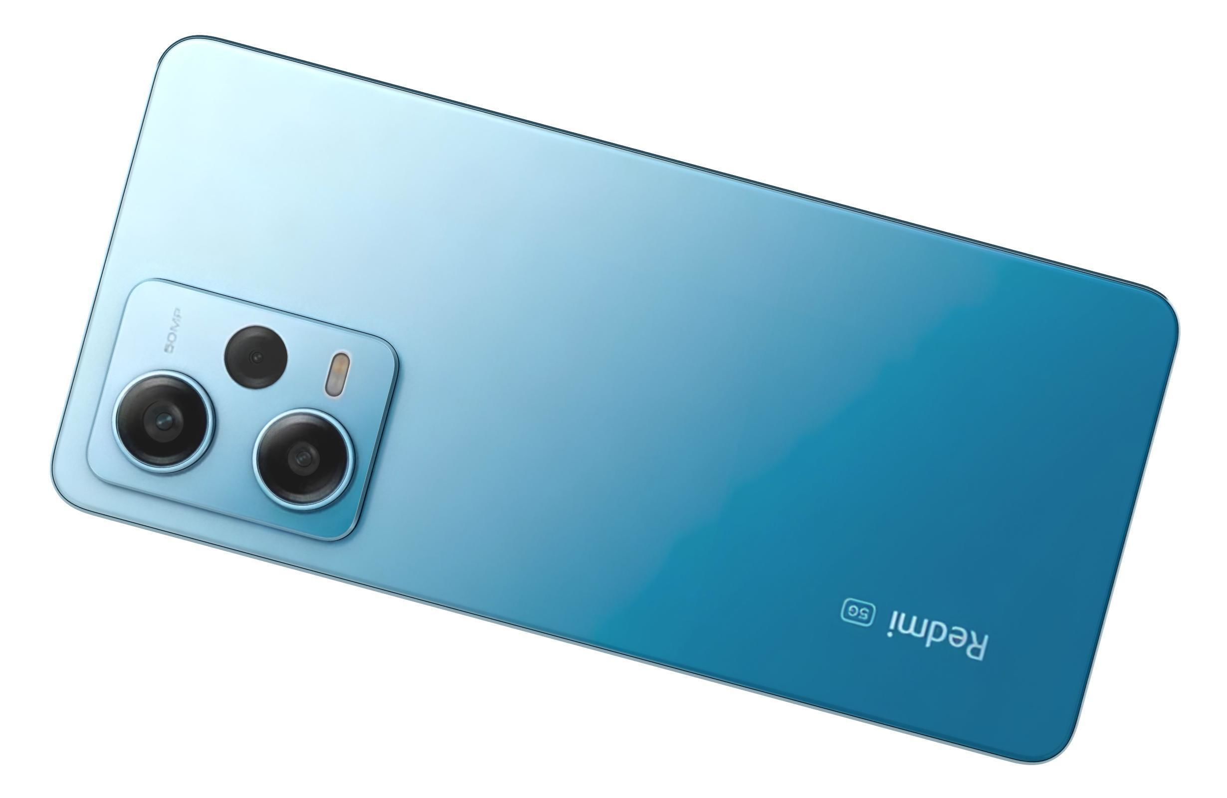 Xiaomi Redmi Note 12 Pro 5G Blue Low-poly 3D model_11