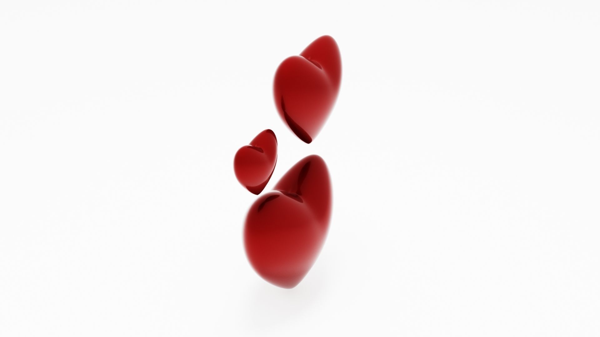 Love Heart Valentines Day 3D model_1