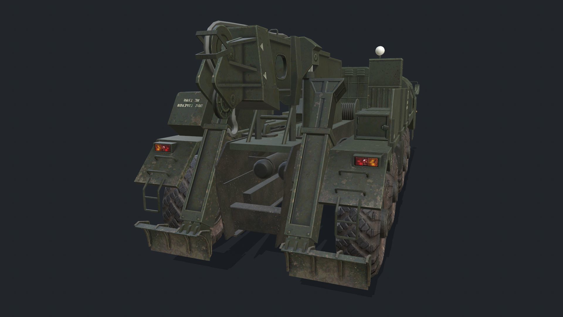 MAZ 7310 Low-poly 3D model_9