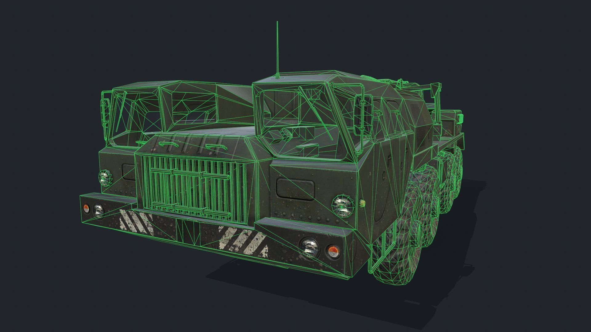 MAZ 7310 Low-poly 3D model_2