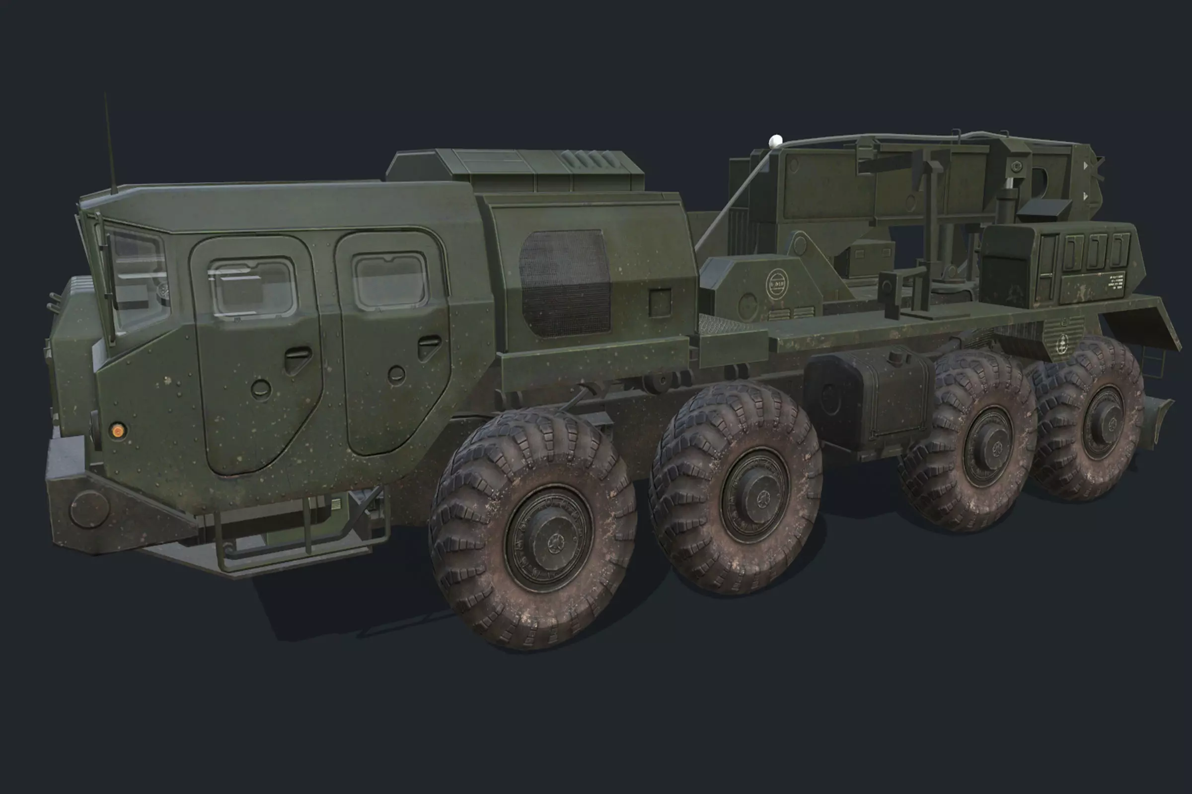 MAZ 7310 Low-poly 3D model_0