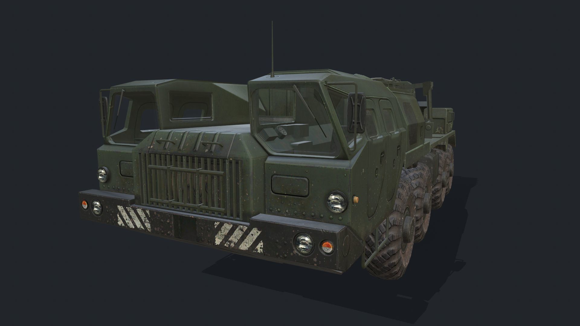 MAZ 7310 Low-poly 3D model_1