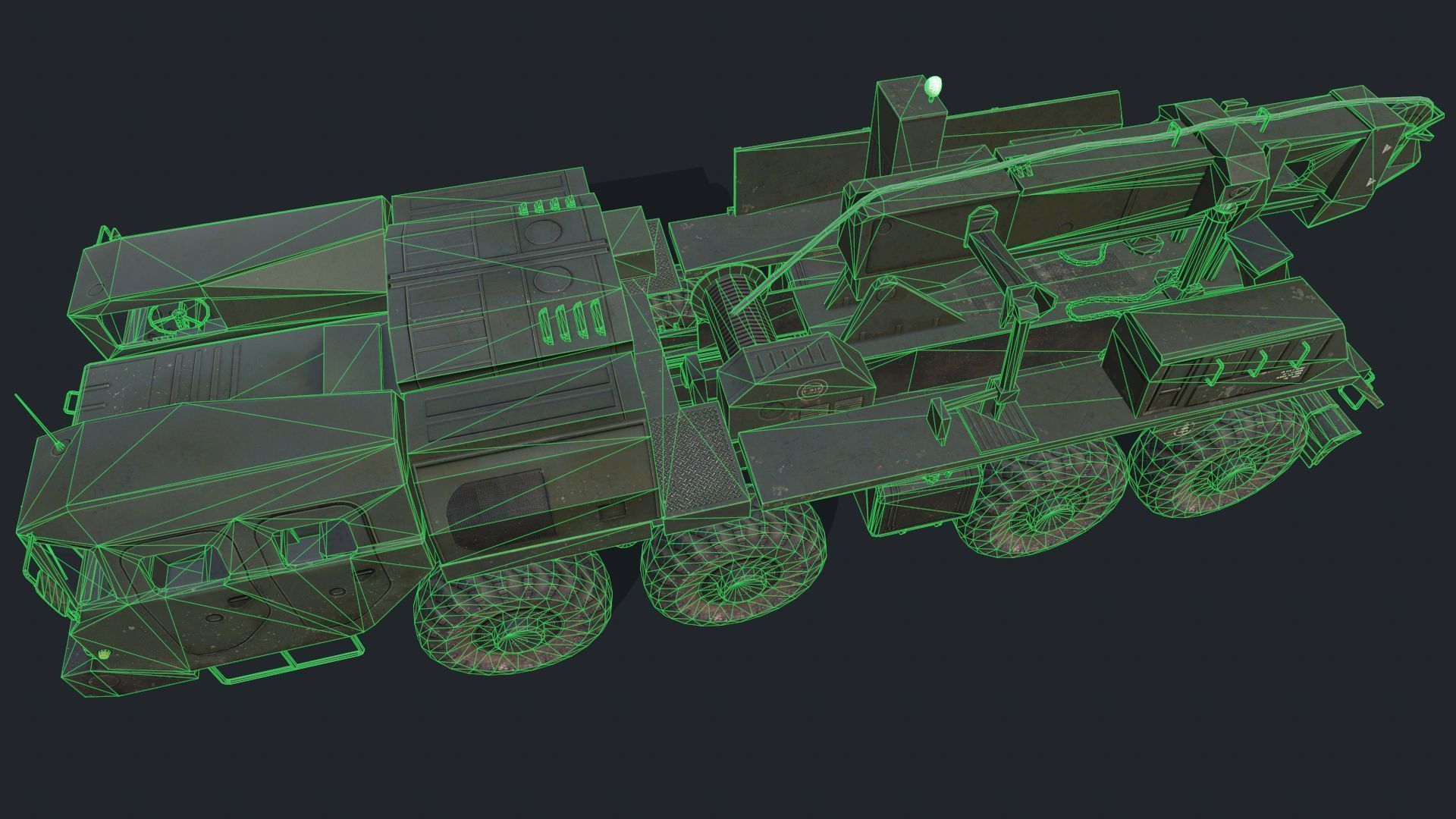 MAZ 7310 Low-poly 3D model_6