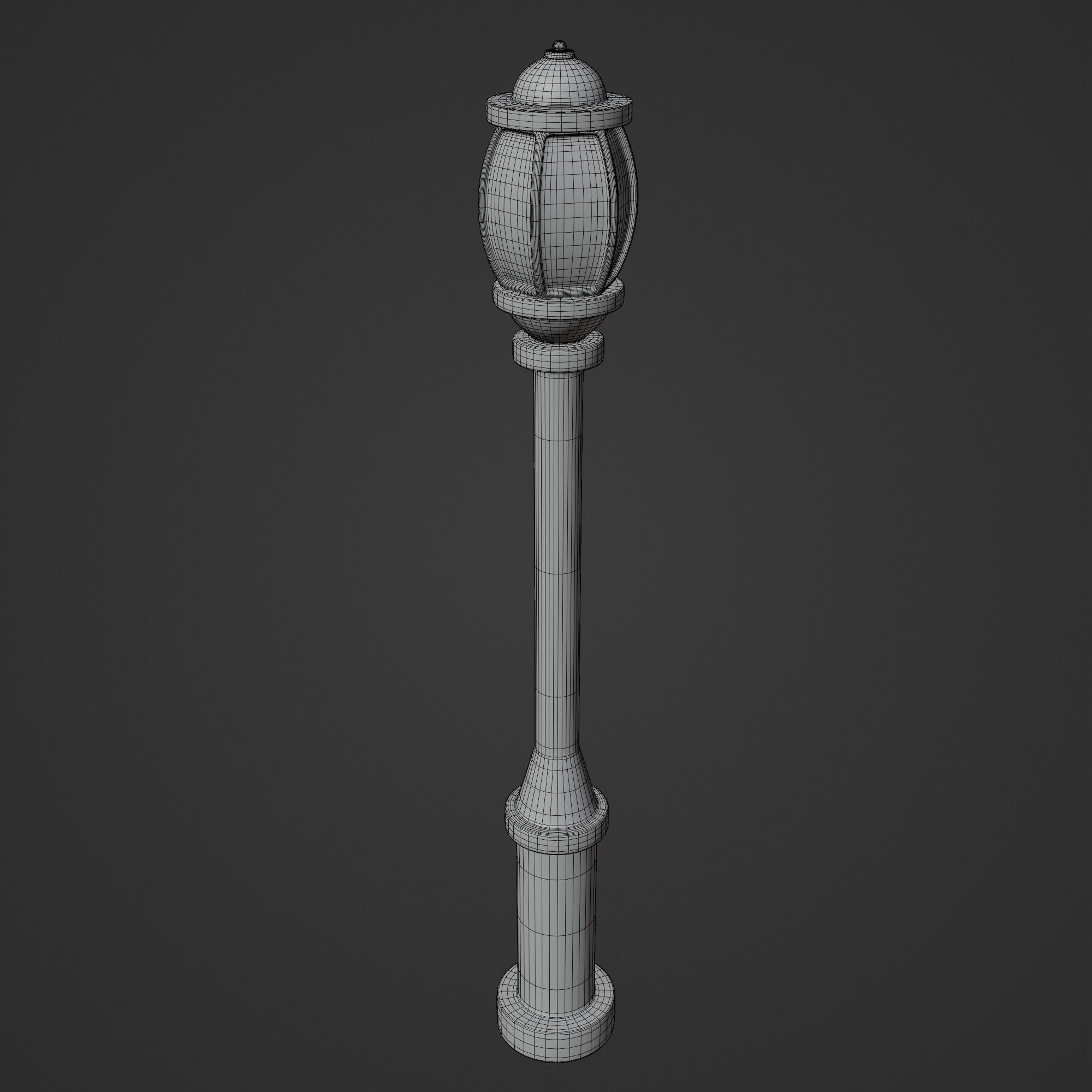 Cartoon Street Lights Collection Low-poly 3D model_13