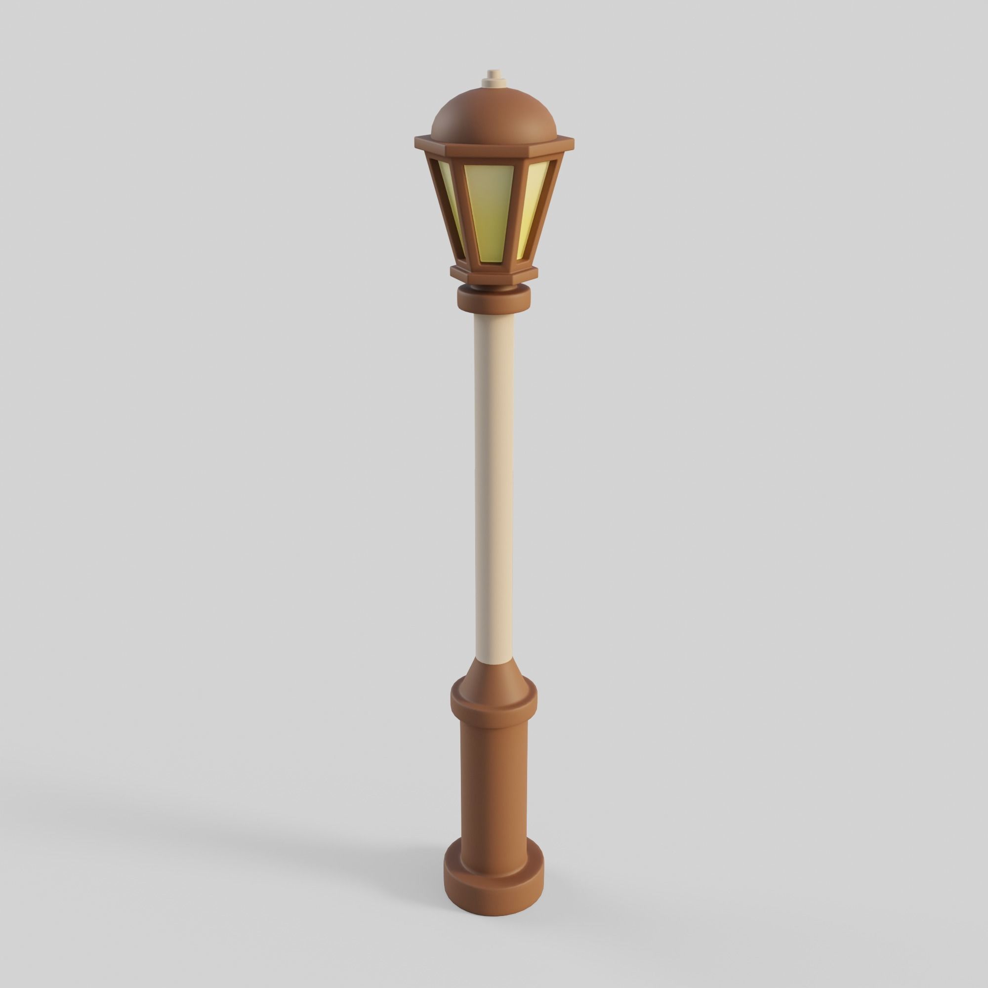 Cartoon Street Lights Collection Low-poly 3D model_6