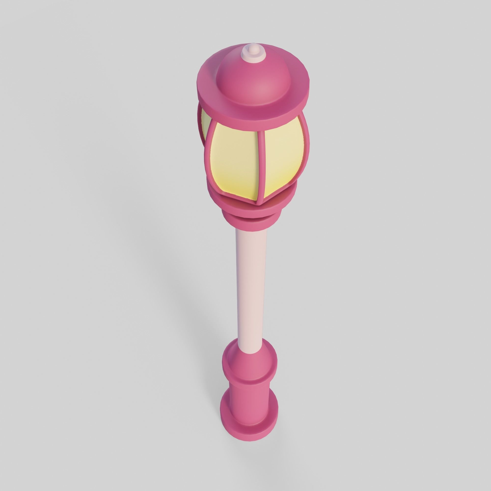 Cartoon Street Lights Collection Low-poly 3D model_11
