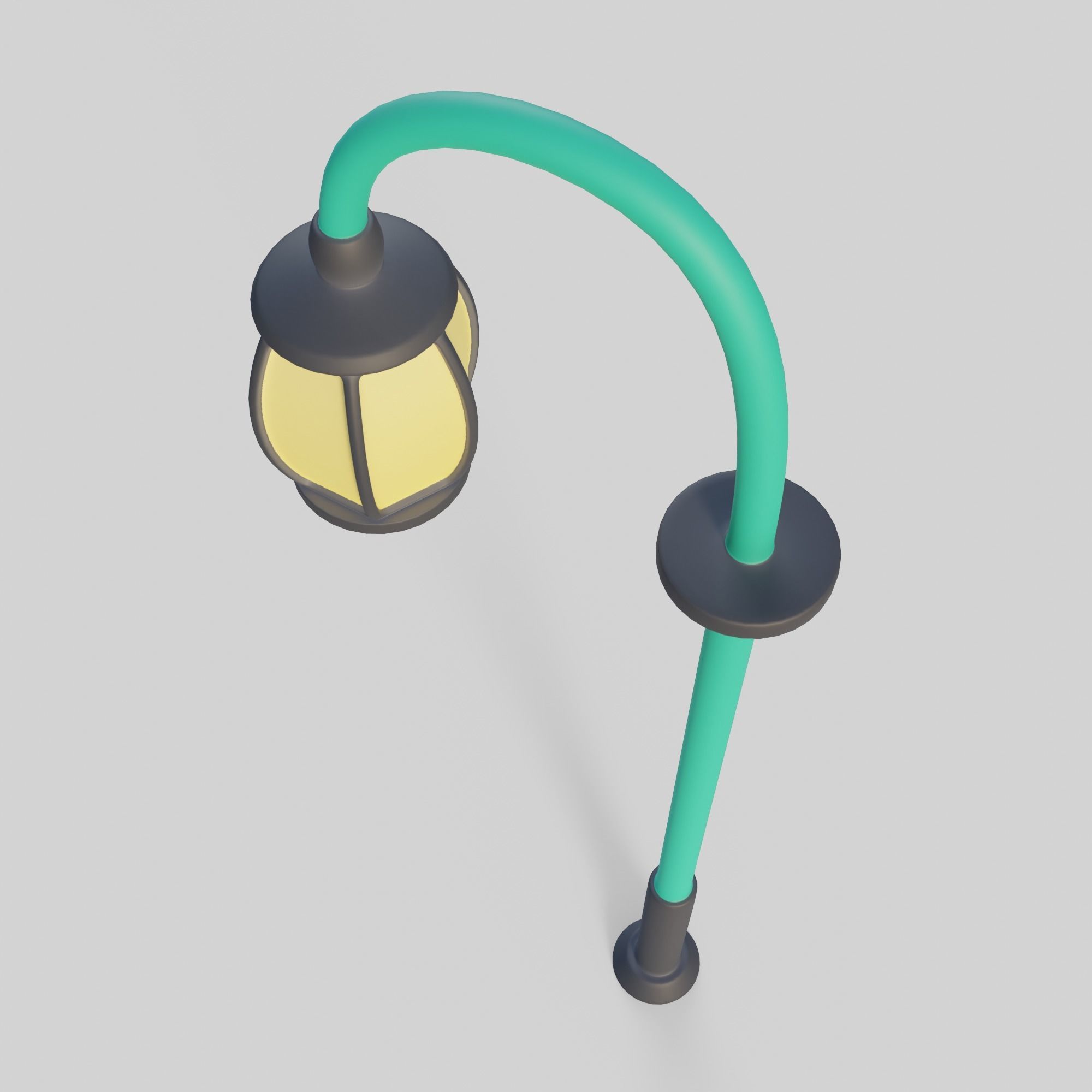 Cartoon Street Lights Collection Low-poly 3D model_27