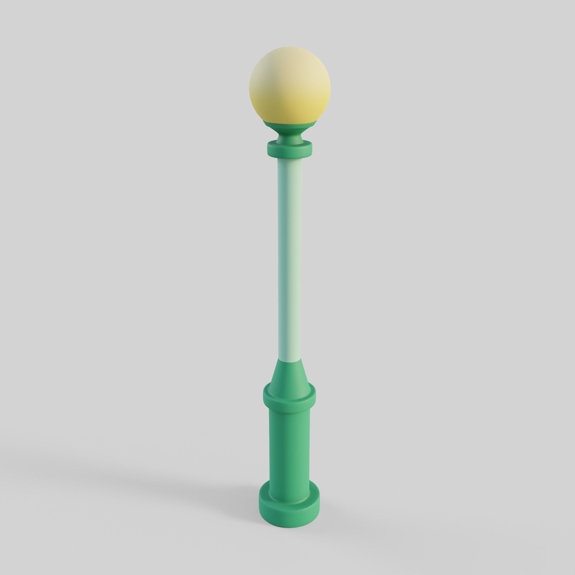 Cartoon Street Lights Collection Low-poly 3D model_14