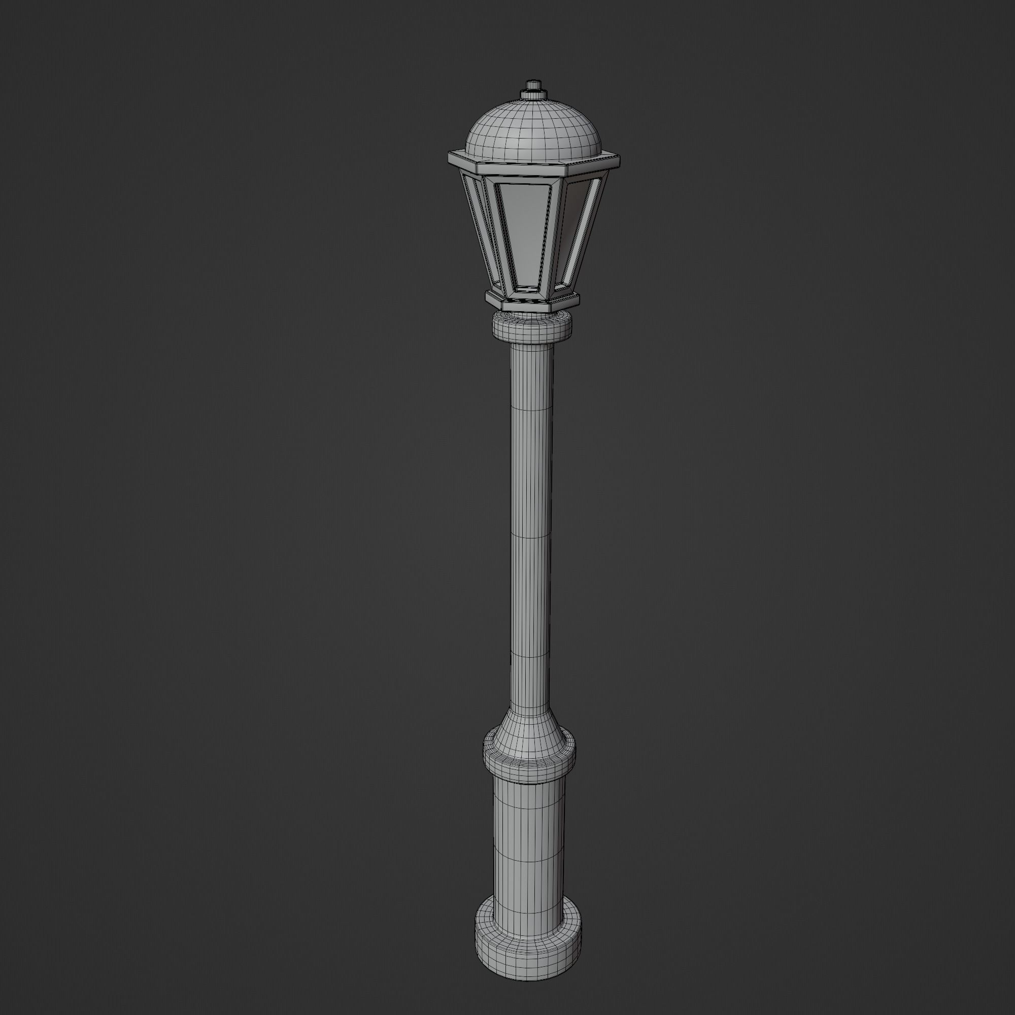 Cartoon Street Lights Collection Low-poly 3D model_9
