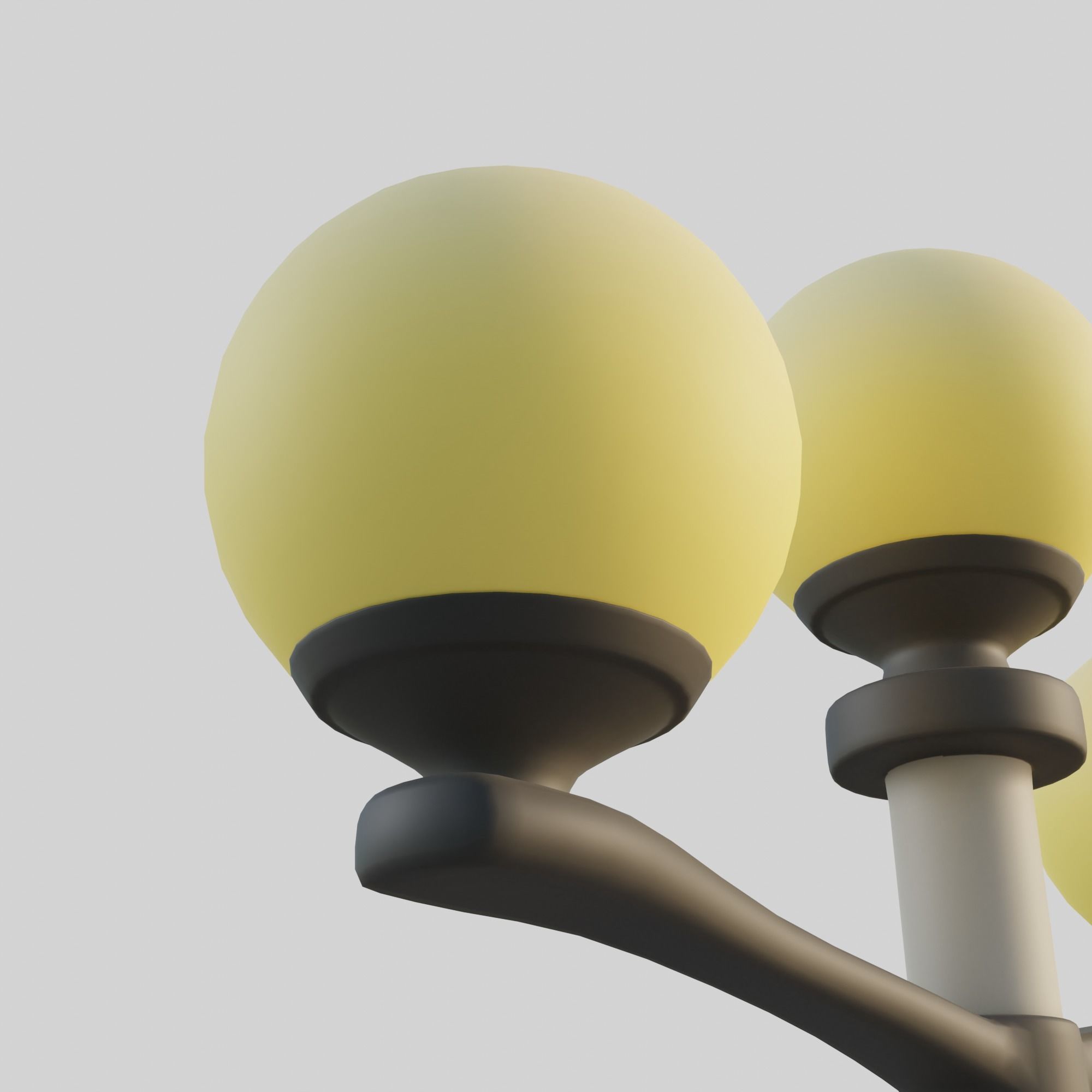 Cartoon Street Lights Collection Low-poly 3D model_36