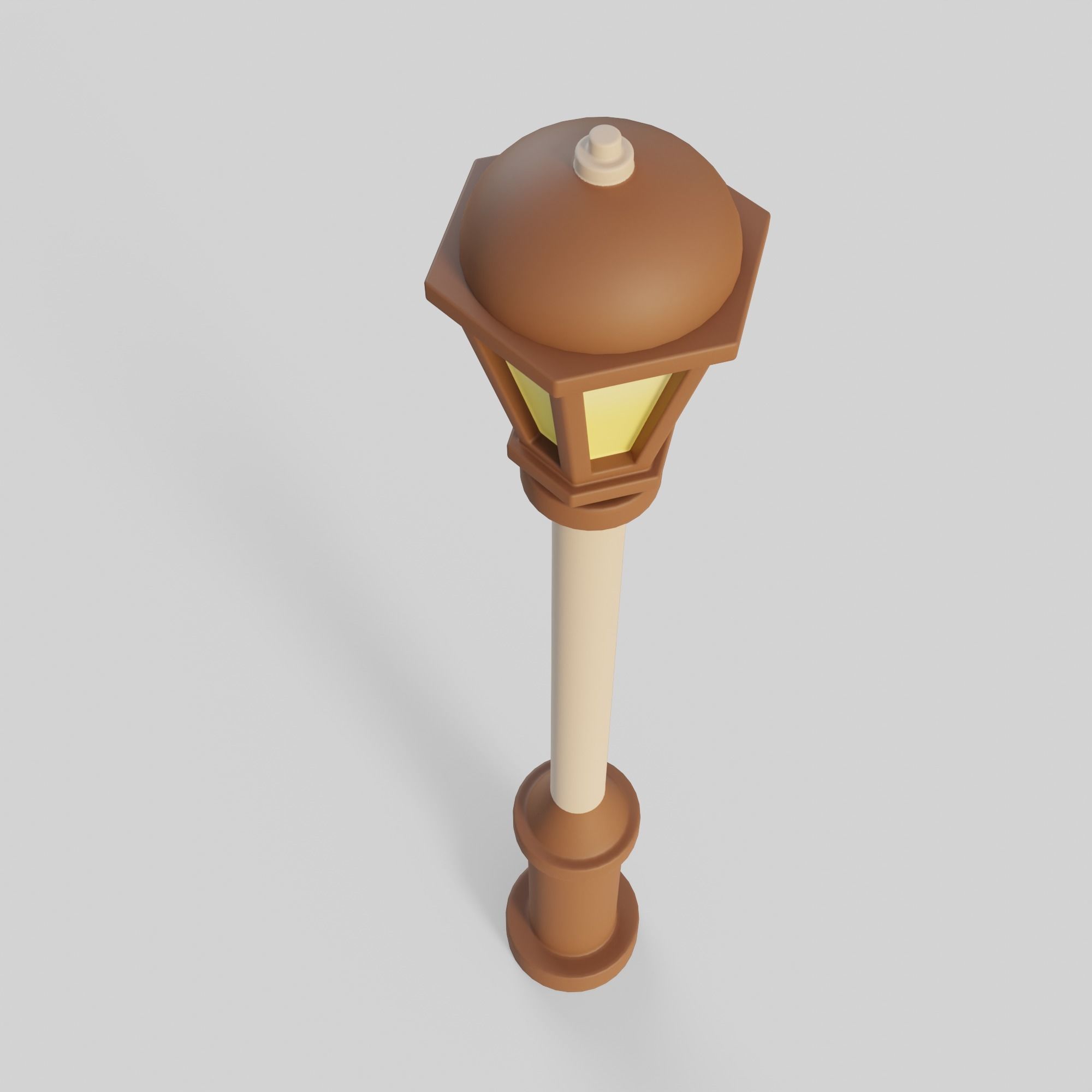 Cartoon Street Lights Collection Low-poly 3D model_7
