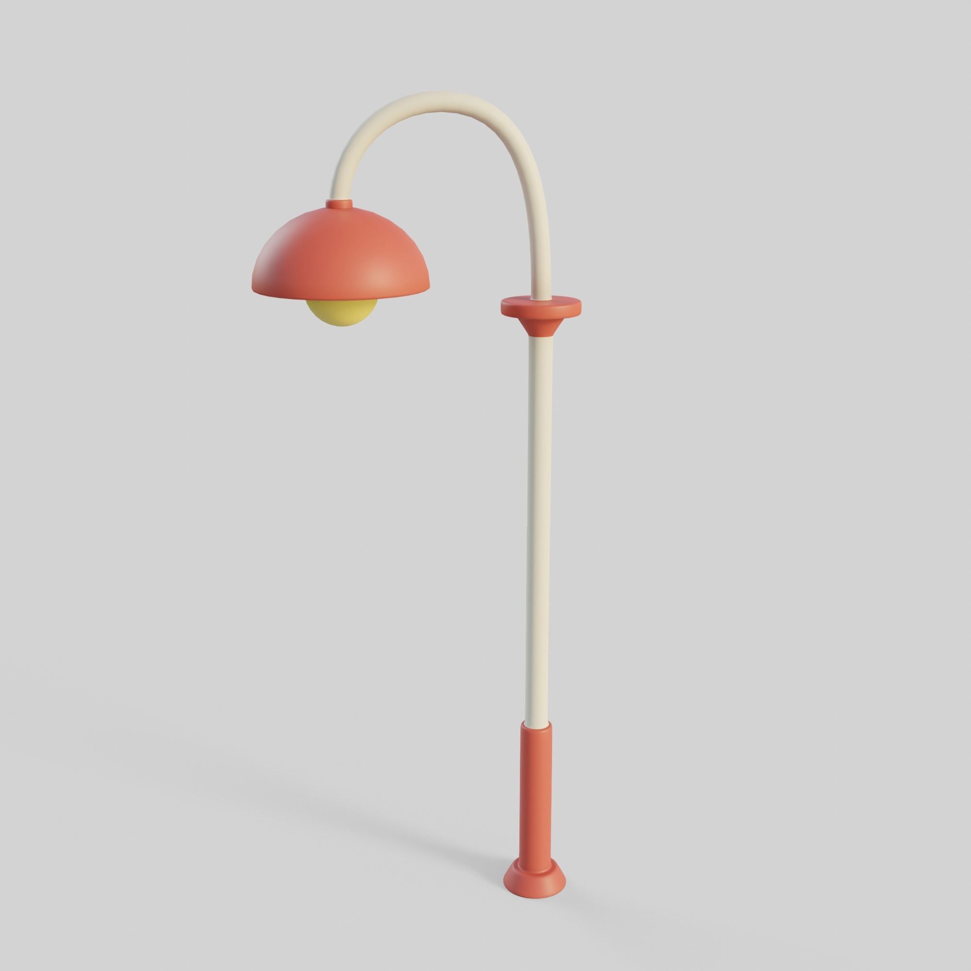 Cartoon Street Lights Collection Low-poly 3D model_22