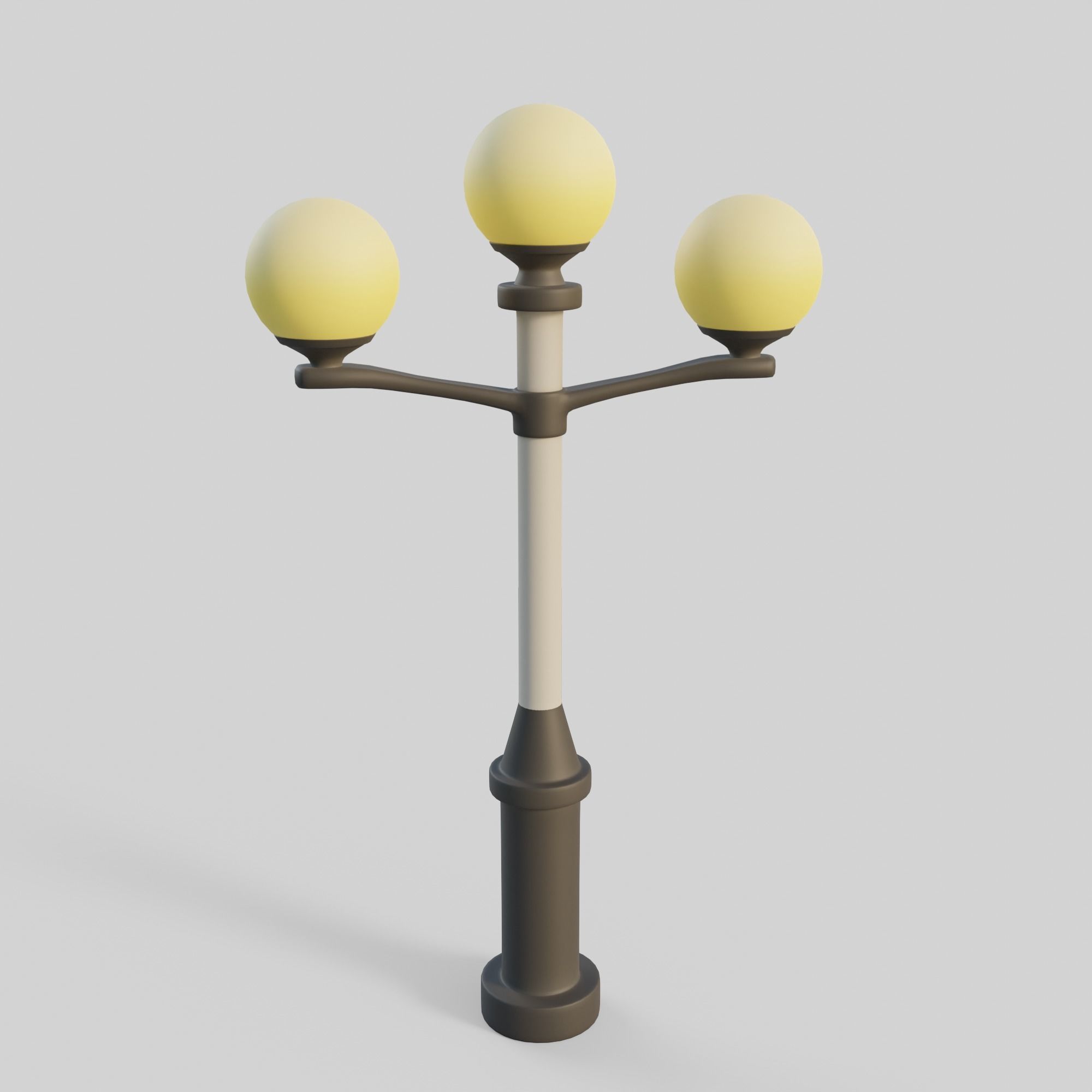 Cartoon Street Lights Collection Low-poly 3D model_34