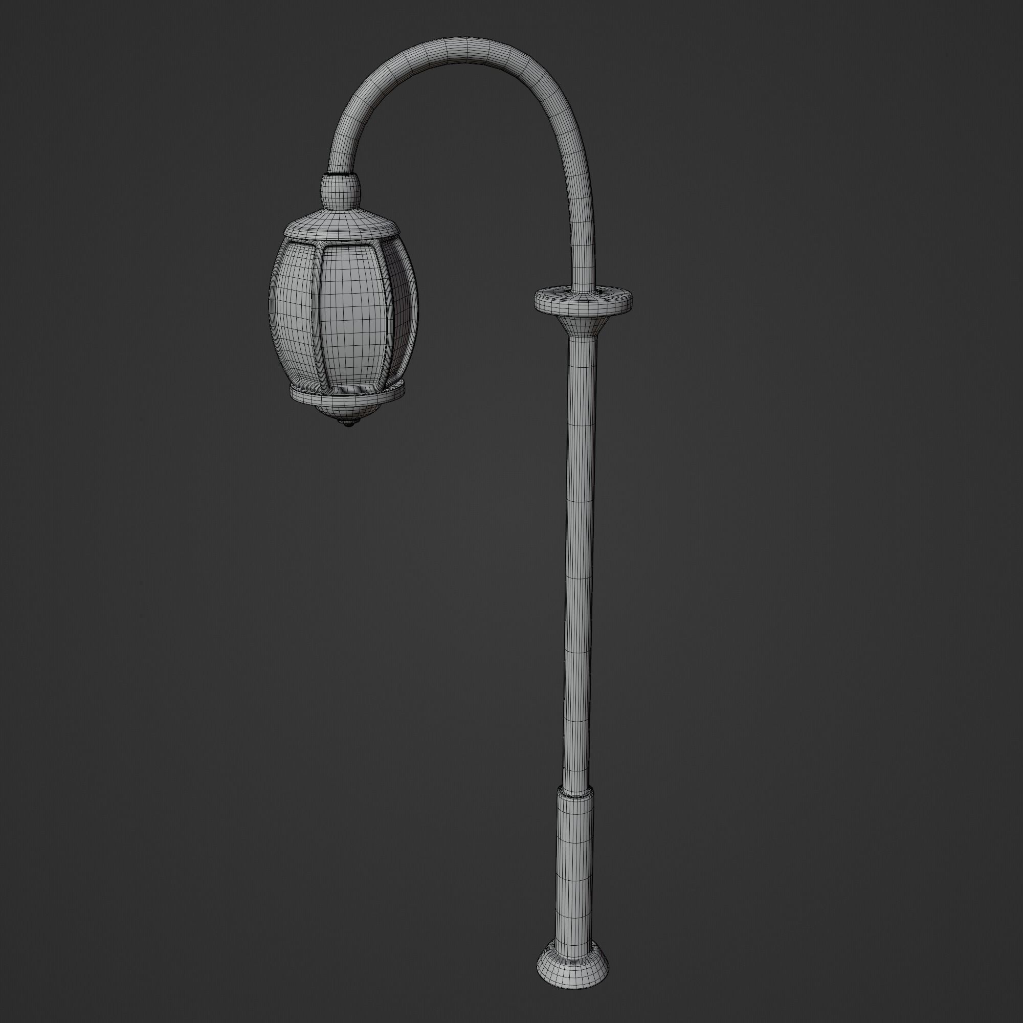 Cartoon Street Lights Collection Low-poly 3D model_29