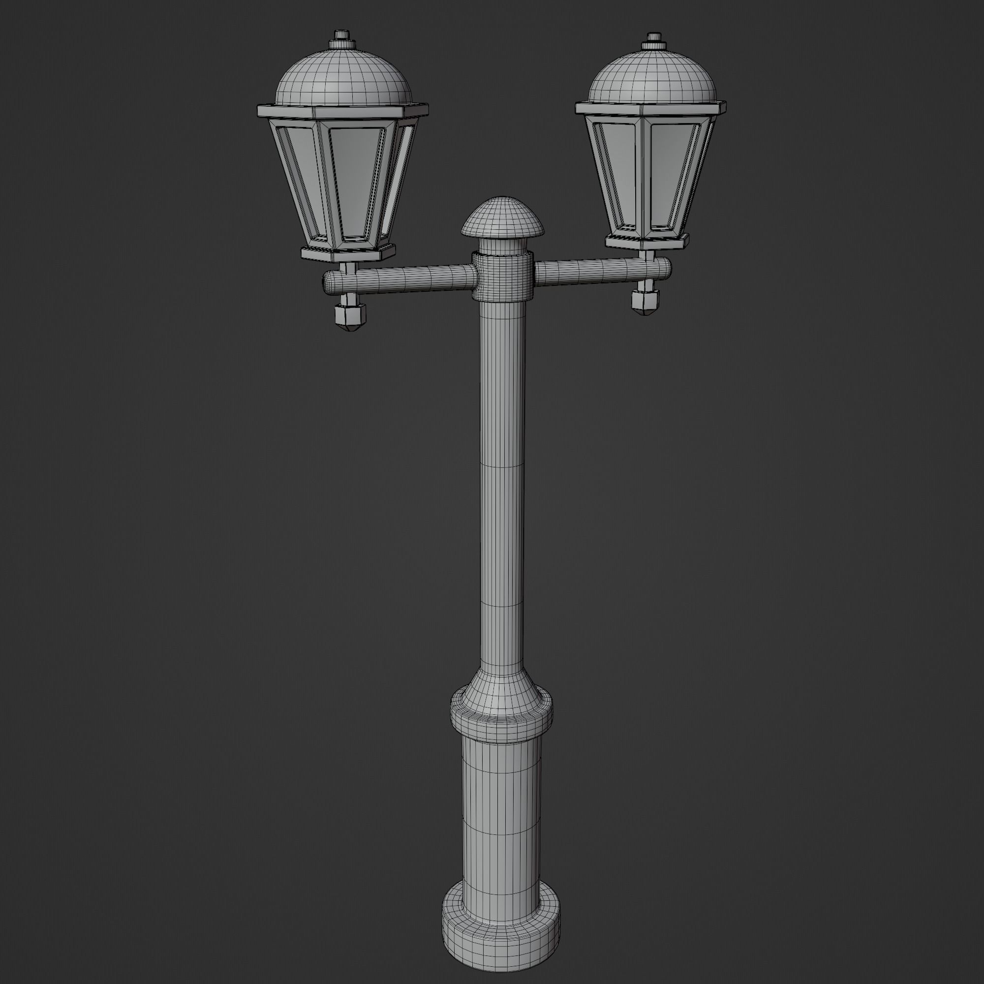 Cartoon Street Lights Collection Low-poly 3D model_33