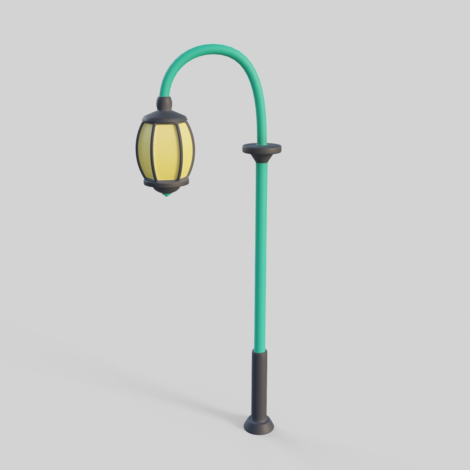 Cartoon Street Lights Collection Low-poly 3D model_26